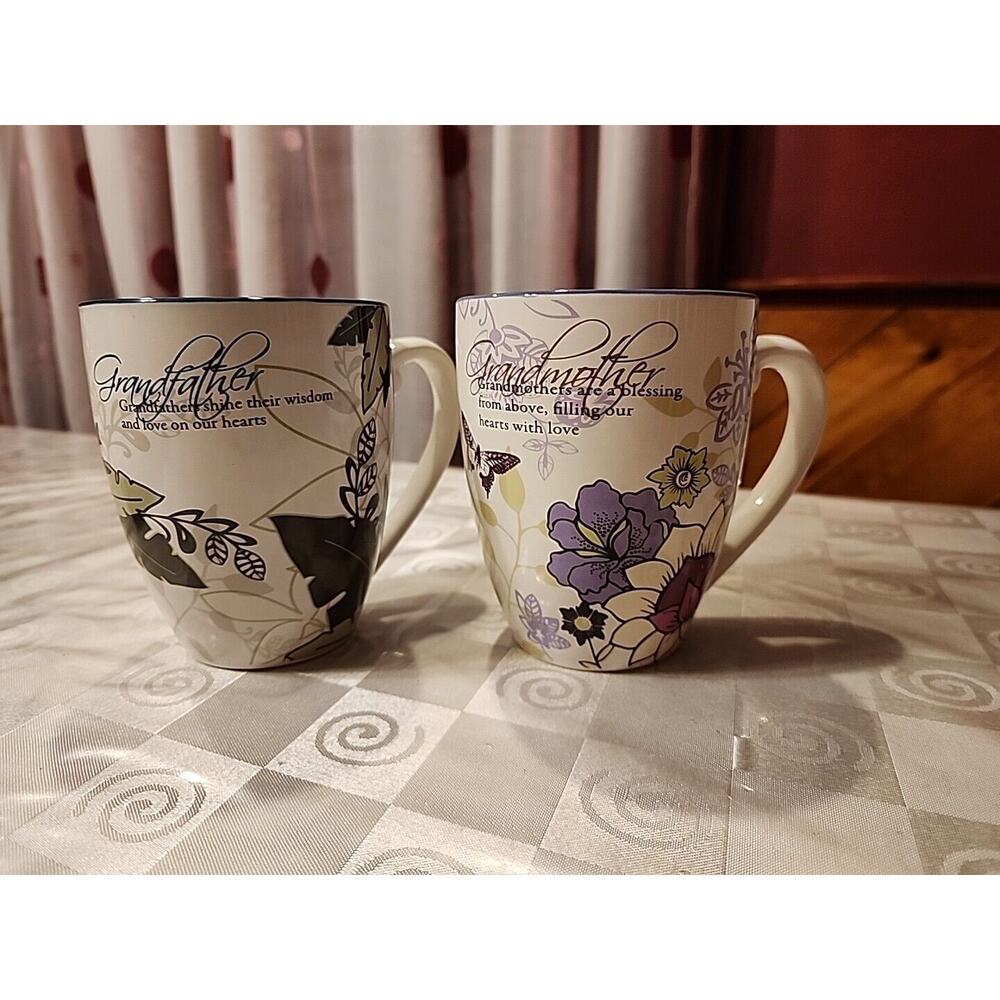 Set 2 Pavilion Gift Mugs 2009 Grandfather & Grandmother Coffee Mugs, Great Gift